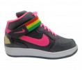 Tênis Feminino Nike Air Force Cano Alto Preto e Rosa 